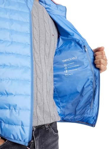 Tommy Hilfiger Men's Lightweight Ultra Loft Packable Puffer Jacket, SkyCloud M3