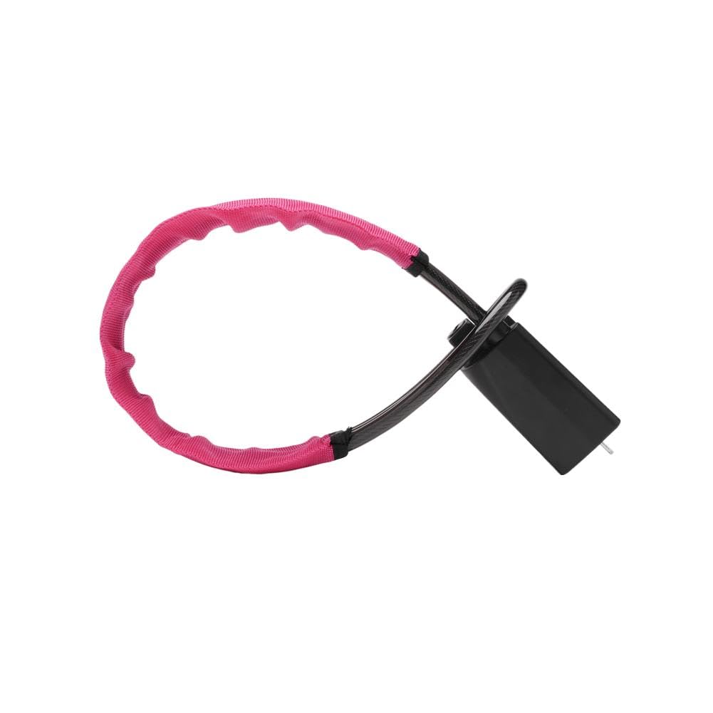 Cvndts E Steering Wheel Lock Car Steering Wheel Anti-Theft Lock Seat Belt Buckl Retractabl Steel Cabl Seat Belt Lock(E)