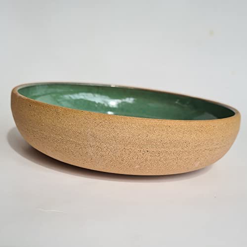 Pasta Bowl cerâmica Verde Pântano 700ml para massas e sopa
