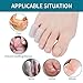 Hoogoo Toe Sleeve Gel S Size, 10 Pcs Breathable Toe Protector, Pinky Toe Cover Sleeves with Holes, Provides Relief from Missing or Ingrown Toenails, Corns, Blisters, Hammer Toes, Reduce Friction