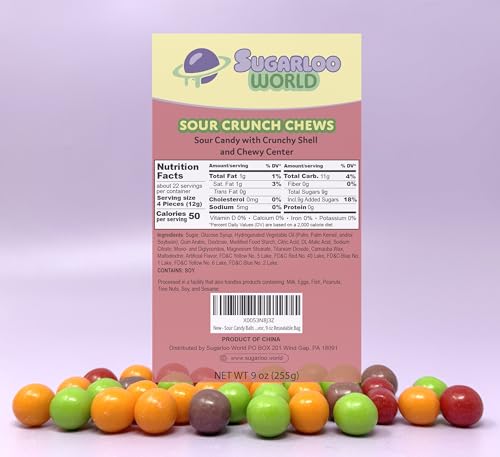 Bolas de Caramelo Agrio con Centro Masticable 9 oz miniatura 4