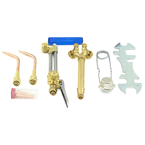 Rx Weld Upgraded Version Portable Tote Brazing Hvac Torch Kit Oxy Acetylene Torch Set,Cylinders Not Included #TOP2