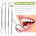PARYUNGR Dental Tools, Professional Teeth Cleaning Oral Care Hygiene Kit, Stainless Steel Dental Pick Tooth Scraper Tartar Plaque Remover for Dentist, Personal, Pet Use with Storage Box