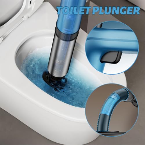 Desatascador tuberías presión inflable aire comprimido para inodoros 6