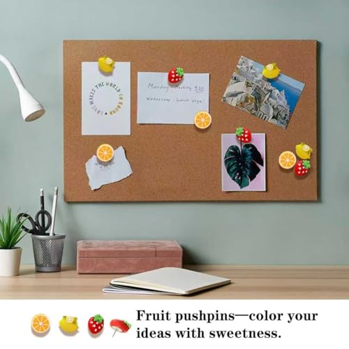 Chinchetas decorativas de frutas para tableros de corcho sin dañar tus notas 7