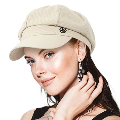 Womens Newsboy Caps Cabbie Gatsby Visor Beret Hat For Fashion Ladies Girls Pageboy Caps For Women White #TOP1