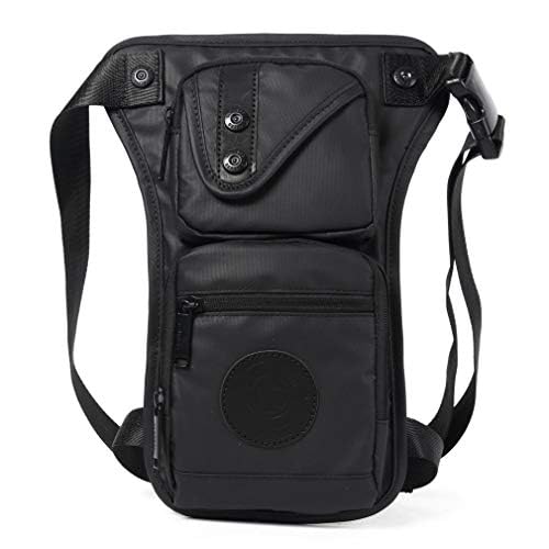 Hebetag Oxford Drop Leg Bag Cycling Waist Pack for Men Women Outdoor Travel Motorcycle Bike Riding Camping Fishing Hiking Thigh Waist Fanny Pouch Sling Daypack โ image 1