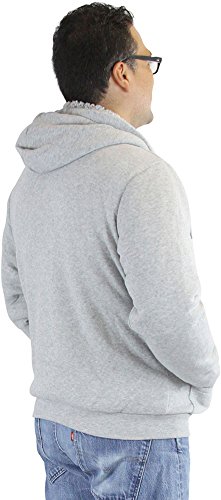 Image of ToBeInStyle Men's Polar Fleece Long Sleeve Zip Up Kangaroo Pocket Cold Weather Hoodie Jacket