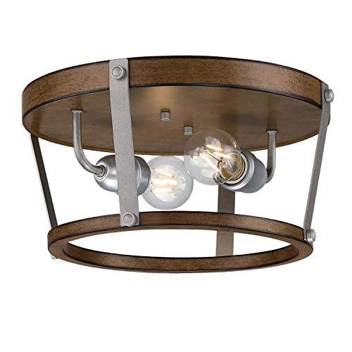 Westinghouse 6126200 Elway Vintage-Style 14 Inch, Two Light Flush Mount