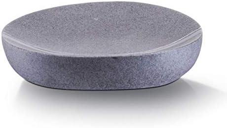 Zeller Soap Dish in Stone Optic, 12 x 12 x 2.2 cm