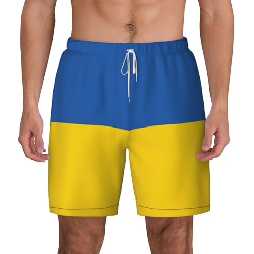 Short de plage double couche Ukraine short de bain homme