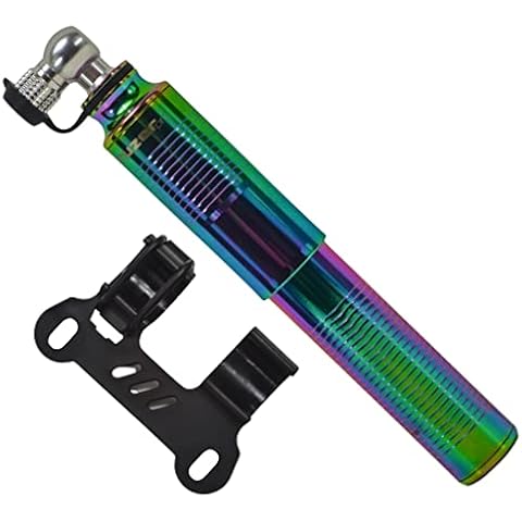 RUZER Pro Mini-Fahrradpumpe für Presta Schrader ausziehbarer Schlauch Cover