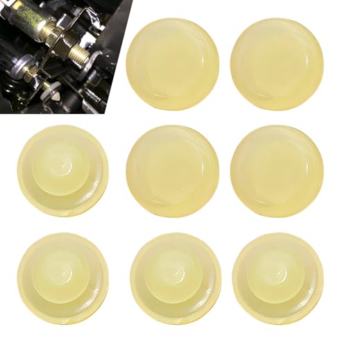 Tesnaao 8 PCS Car Brake Pedal Stopper, Rubber Flexible Wear-Resistant Brake Light Switch Buffer Pad, Replacement Parts 46584-5P010 46584-S0100 46584-2Y000, Compatible with Nissan Infiniti (Beige)