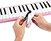 Vangoa 32 Key Melodica, Musical Instrument Air Piano Keyboard, Melodicas with Carrying Bag, Double Mouthpieces, Wipe Cloth, Key Stickers, Long Tubes (Pink)