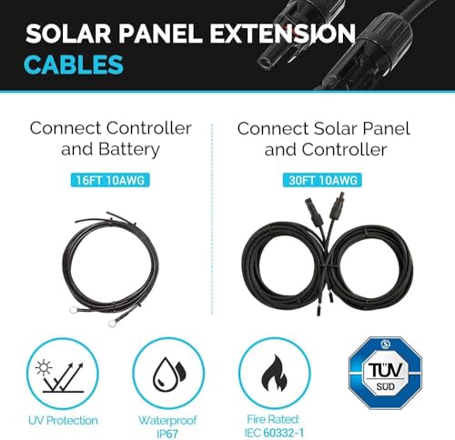 Renogy 200W 12V N-Type RV Solar Panel Kit with Adventurer 30A Controller - image 5
