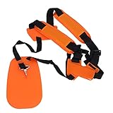 Podoy Trimmer Shoulder Strap Mower Trimmer Harness Strap, Double Shoulder Nylon Belt for Brush Cutter or Gardenning, Comaptible with FS KM Series String Trimmer Replace 4119 710 9001