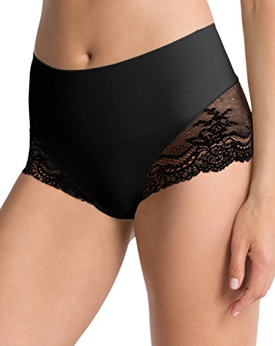 Spanx shapewear for women undie-tectable lace hi-hipster panty bl…