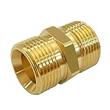 Joywayus Pressure Washer Coupler M22-14mm Male Thread to M22-15mm Male Fitting for High Pressure Water Gun Hose 4500PSI