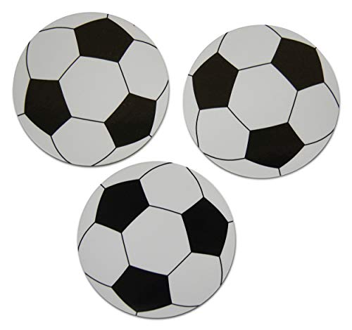 Set de 12 imanes decorativos de balón de fútbol pequeños miniatura 4
