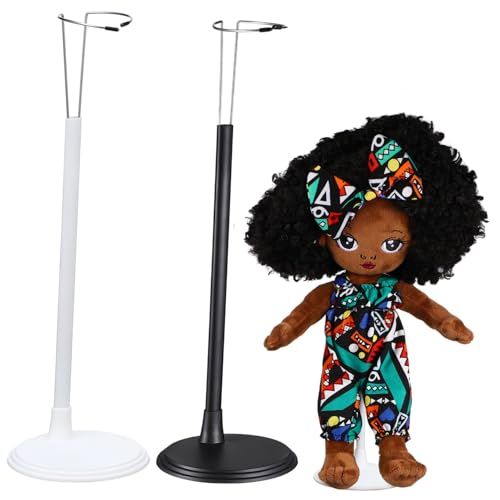Totority Sturdy Pvc Doll Stands 2 Sizes Simple Design Portable Storage Rack for Dolls