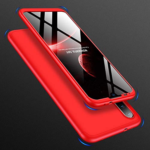 Coque Xiaomi Mi A3 remède anti-rayures housse PC rigide rouge - 3