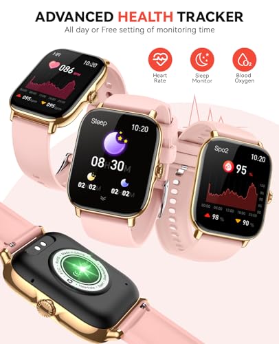 Image of Smart Watch for Women Men- Answer /Make Call, 2025 IP68 Waterproof Fitness Step Sleep Tracker Watch with Monitor Activity Counter Smartwatch for Andriod iPhone iOS Samsung Compatible