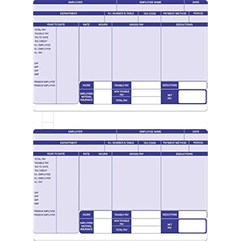 IRIS Compatible Payslip - 1 Part Inkjet/Laser Payslip (Pack of 250) Cover