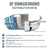All-Clad D5 5-Ply Stainless Steel Cookware Set 5 Piece Induction Oven Broiler Safe 600F Pots and Pans Silver #1