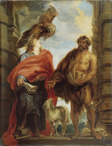 Tableaux Modernes les deux Saints Jean d'Anthony Van Dyck Peintures Impression 60x90cm