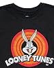 LOONEY TUNES T-Shirt for Women | Ladies Vintage Bugs Bunny Logo Short Sleeve Black Top | Adults Warner Bros Merchandise #2