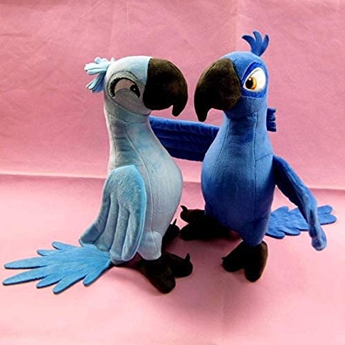 Plush Toy Blu & Jewel Cartoon Soft Children's Plush Doll Original Rio Parrot Plush Toys 35cm/13.8in 2 pcs/Set Mdosri