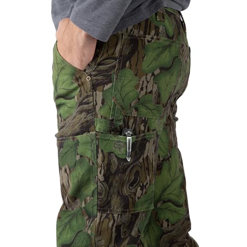 Field & Stream Men's Shoot from Your Knees” Double Layer Pants, Mossy Oak Full Foliage, 36W x 30L