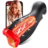 Masturbieren für Männer Dual-End Beads Stimulation 9 Vibration, Sex Spielzeug für die Männer Masturbator Penis Vibrator 4 Wellensaugen, Sex Toyset für Man mit Manuelles Trainer App Control Contitop