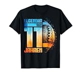 11. Geburtstag American Football Spieler 11 Jahre Junge Kind T-Shirt