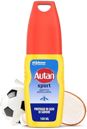 Autan Sport Spray Antizanzare 8 Ore Protezione Resistente Sudore 100ml Sport