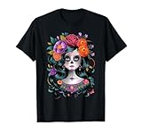De Los Muertos La Catrina Day of the Dead Women Sugar Skull T-Shirt