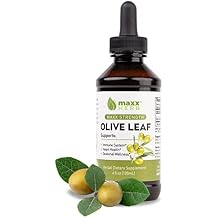 Maxx Herb Olive Leaf Extract Max Strength Oleuropein Liquid Absorbs Better Than Capsules or Tea, for Immune Support, Heart Health, and Seasonal Wellness - 4 Oz Bottle 60 Servings