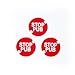 Lot de 3 autocollants / stickers Stop Pub pour boîte aux lettres - 32 mm de diamètre