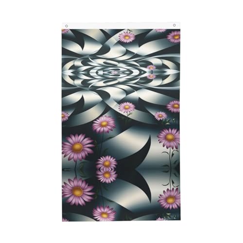 Custom Flag - Unique Personalized Garden and Outdoor Decor, Perfect for Christmas, Winter, and Year-Round Use Smooth curves, rotating flowers