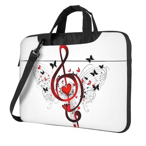 Sac ordinateur portable antichoc motif musique finitions soignées et durables