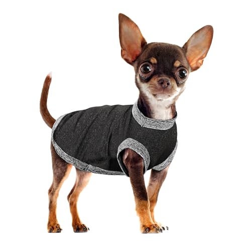 Chic Ion Polyester Dog Shirt: Adorable Fashion Clothes Black 2XL