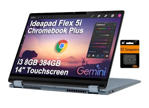 Lenovo Laptop IdeaPad Flex 5i Chromebook Plus 2 em 1 (tela