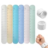 Silikon-Memo-Armband - 6-teiliges beschreibbares löschbares Klapparmband, Wasserdichtes Planschreibzubehör, Wiederverwendbares Schemaerinnerungsband | Tragbares Notizzubehör Für Pflegedienstleister, L