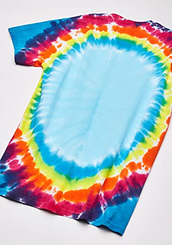 Liquid Blue Grateful Dead Rainbow Bertha Tie Dye Short Sleeve T-Shirt Camiseta, Multi teñido Anudado, L para Hombre