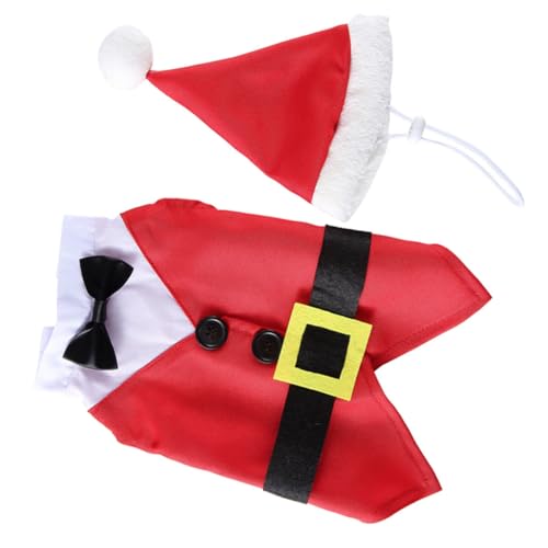 Disfraz de perro Navidad Santa Claus talla mediana