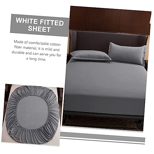 Funda de colchón antideslizante de algodón transpirable protector protector elástico ajustable 8