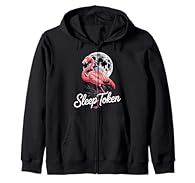 Music Band Fan Merchandise design. Sleep Token, Adorable flamingo aesthetic for bird enthusiasts, humor lovers, and laid-back vibes Featuring a prominent flamingo graphic combined with the "SLEEP TOKEN" text, creating a bold statement perfect for fan...