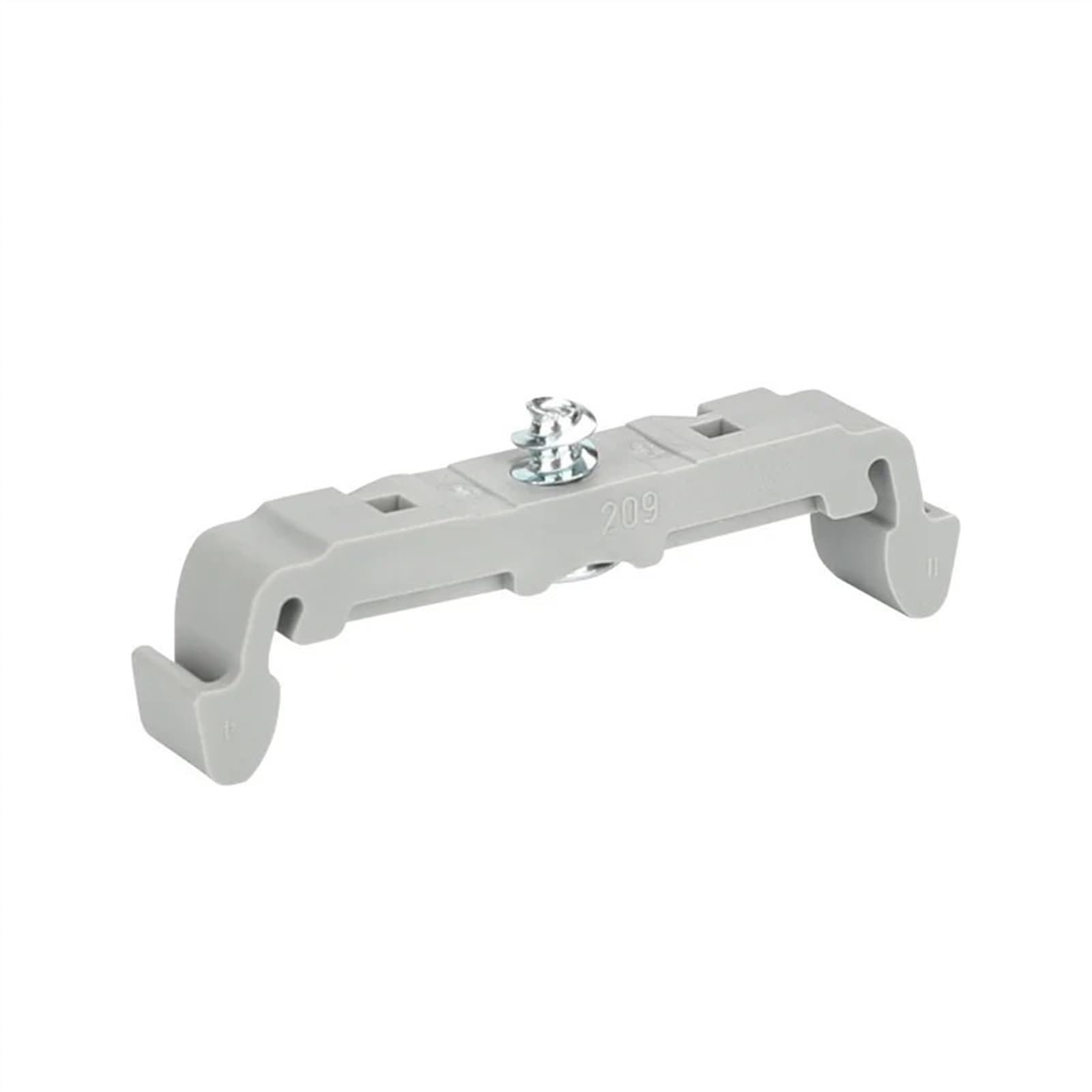 10Pcs 209-123 Din Rail Terminal Block Mounting Foot with Screw for 260,261,262 Series Spring Cage Terminals Fixed Holder Carrier