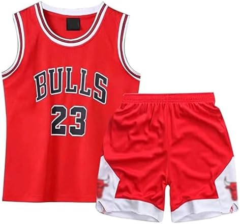 Qkydky Basketball Trikot Kinder,Basketball Trikot Jungen-2er-Set | Basketball Trikot Kinder 2 Stücke,Basketball Kinder Trikot and Shorts,Basketball Trikot Set für 3-14 Jungen