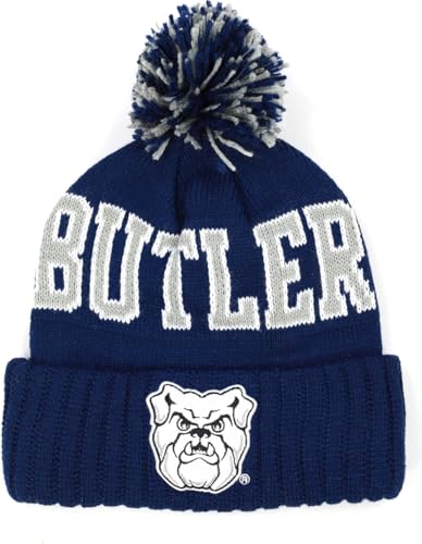 Big Boy Butler Bulldogs S255 Beanie with Ball [Navy Blue] - ID#69009